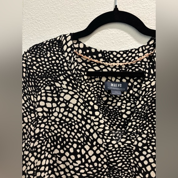 Maeve by Anthropologie Black + White Dress, size L - Picture 6 of 10